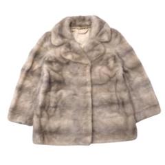 ◼️【難あり】リアルファーコート　極美品 極美品 ミンク リアルファーコート 毛皮 大きいサイズ L 11号 茶