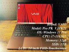VAIO Pro PK VJPK21 i7 32GB 2TB タッチパネル 美品 VAIO Pro PK VJPK 21 (Corei7 / メモリ32GB / 14インチ