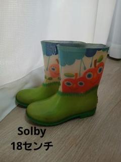 solby りんごちゃんの ゴム製長靴 ミドルカット