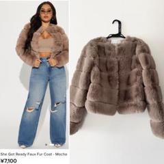 選ぶなら 新品タグ付 FASHION NOVA フェイクファーコート ジャケット ジャケット・アウター