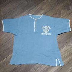 vintage カレッジ 半袖 スウェット 水色 楽天市場】好雰囲気 60's ビンテージ □ 2段 カレッジ プリント