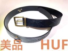 HUF ベルト レザー ブラック