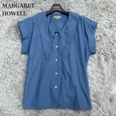 【美品】MARGARET HOWELL ハーフボタン プルオーバーシャツ 半袖 MARGARET HOWELL（シャツ）のフリマアイテム一覧