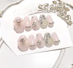 No.342 ネイルチップ ジェルネイル 量産 ワンホン リボン 埋めつくし
