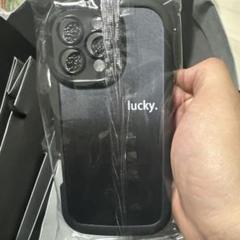 lucky iPhone用ケース ブラックiPhone16promax