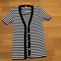 再値下げ‼️ストライプ 半袖カーディガンアンサンブル
