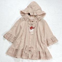 ✨タグ付き✨ピンクハウス リボンブローチ付きフードブラウス ピコフリル レース