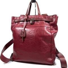 美品✨genten バックパック キャンバス レザー 2way ロゴ型押し 美品✨genten バックパック キャンバス レザー 2way ロゴ型押し