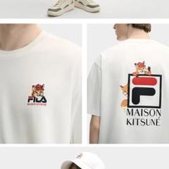中国限定】メゾンキツネ×フィラ コラボTシャツホワイト