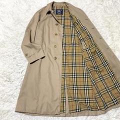 Burberrys バーバリー ステンカラーコート ノバチェック 黒色 L相当