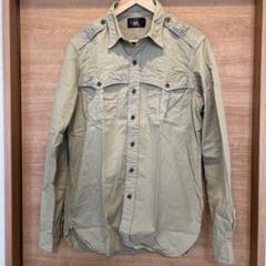 【美品】RRL ダブルアールエル ヘリンボーン エポレット付きコットンシャツのサムネイル