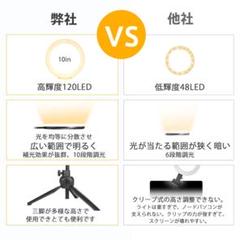 10インチLEDリングライト 三脚スタンド