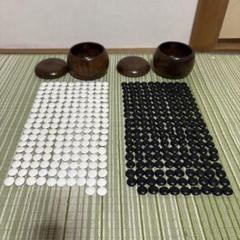 囲碁 碁石 蛤 那智黒石 36号 10mm超 碁笥付 ハマグリ 碁石 蛤 36号 那智黒 高級 囲碁 白石 黒石 碁笥付き - メルカリ