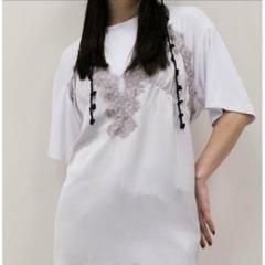 AMERI MEDI SATIN DOCKING TUNIC TEE 新品