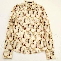 福袋 オンライン 美品✨GUCCI グッチ 36 レディース 長袖 シェリーライン シャツ トップス
