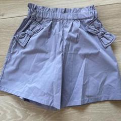 薄紫 リボン付きショートパンツ 140