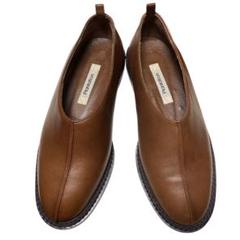 美品 plantation プランテーション レザーシューズ スリッポン BRW