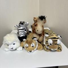 カロラータ　木下大サーカス　　動物ぬいぐるみ5体セット