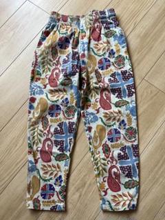 オシャレ　マーキーズ　パンツ　ウエストゴム　キッズ　140 総柄　コットン