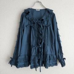 最終値下げ！新品 ピンクハウス♥ピコフリルブラウス／黒 ピンクハウス ピコフリルブラウス 黒 - メルカリ