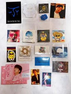 2PM ウヨン　バッジ、シール、ポストカード