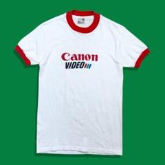 70s USA製 Canon VIDEO キャノン リンガーTシャツ プロモ
