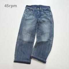 45rpm レディース ストレートデニムパンツ ボタンフライ 26 日本