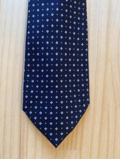 美品　E. Marinella 青　未使用 中古】マリネッラ E.MARINELLA シルク 小花柄 ポケットチーフ