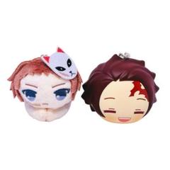 鬼滅の刃 キーホルダー 炭治郎＆錆兎セット♪ 洗濯バサミ仕様で実用性バッチリ！