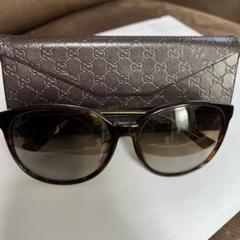GUCCI グッチ　サングラス　レディース　ブラウン　ベッコウ柄　ケース付き