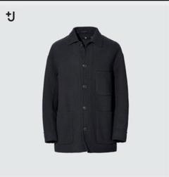未使用級✨UNIQLO＋J ウールブレンドオーバーサイズピーコート オリーブ L Lサイズ】 UNIQLO +J ウールブレンド オーバーサイズ ピーコート