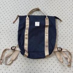 ☆anello　2way　トートバッグ　リュック　ネイビー