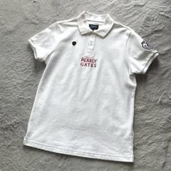 【美品】PEARLY GATES UVカット 吸水速乾ポロシャツ ホワイト