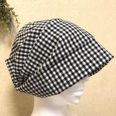 抗がん剤治療　ヘアキャップ　脱毛　ケア帽子　入院　三角巾　厨房　ハンドメイド