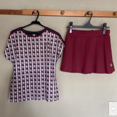 FILA ハウンドトゥース Tシャツスコートセットアップ FILA ハウンドトゥース Tシャツスコートセットアップ - メルカリ
