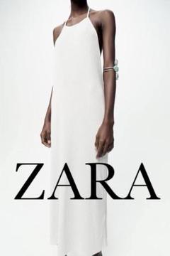 ☆ドイツ発*ZARA*新作*ホルターネックワンピ/BL☆ ☆ドイツ発*ZARA*新作*クロスバックホルターネックワンピ