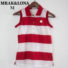 MARK&LONA マーク&ロナ ゴルフウェア ノースリーブ ポロシャツ M