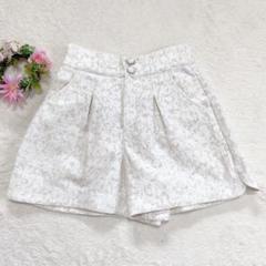 【アプワイザーリッシェ】 リネン混 ショートパンツ (S) 総柄