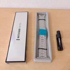 Apple Watch ステンレス スチールバンド チタン ベルト シルバー