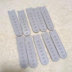 [Ｍeluke] 帽子 交換ストラップ 　ライトグレー　10個セット