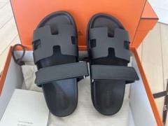 新品未使用 HERMES　サンダル　シプレ35 美品・正規】 HERMES シプレ 35 ブラック サンダル - メルカリ