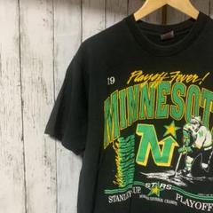 90‘ シングルステッチ　NHL ホッケー　ビックプリント　チーム　カジュアル