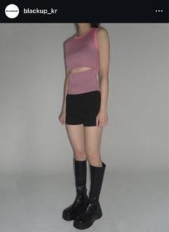 BLACKUP PLUMER CUTOUT SLEEVELESS KNITのサムネイル