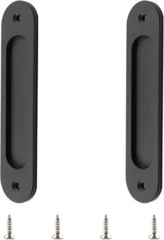 2ピースマットブラックフラッシュプルアルミニウム
