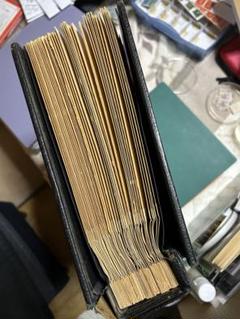 レトロな切手帳　自家製風　銭単位切手　つき 破格値下げ】 レトロな切手帳 つき 銭単位切手 自家製風