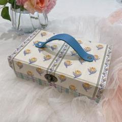 大きなボックス、ローラアシュレイ、カルトナージュ カルトナージュ☘️ローラアシュレイ生地のマルチボックス お