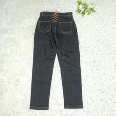【40/L相当/ロペピクニック】ROPE/デニム/テーパード/ブラック/黒/美品