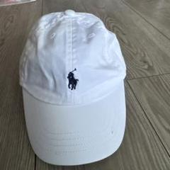 新品未使用タグ付き ポロラルフローレン ポロベア 帽子 新品未使用】POLO ラルフローレン キャップ 帽子 ホワイト タグ