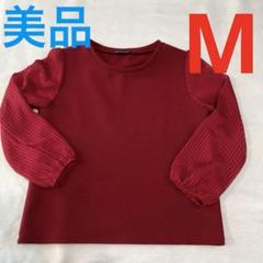 美品　赤系　カットソー　Mのサムネイル