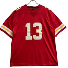 フットボールユニフォーム 赤 L 背番号13 Swiftie 古着【4941】